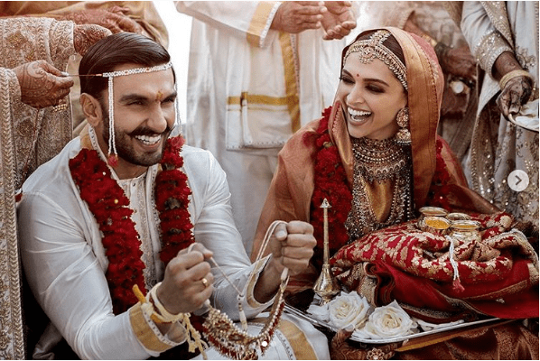 Ranveer Singh and Deepika Padukone wedding 1st images